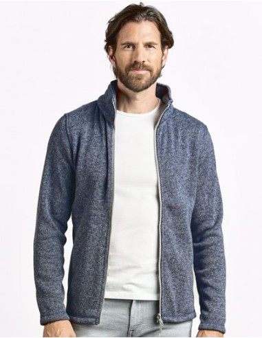 PRM-7720-Mens Knit Fleece Jacket C+